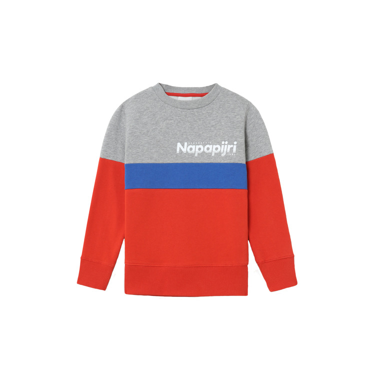 sweat-shirt garçon  napapijri k baloy cb orange clay