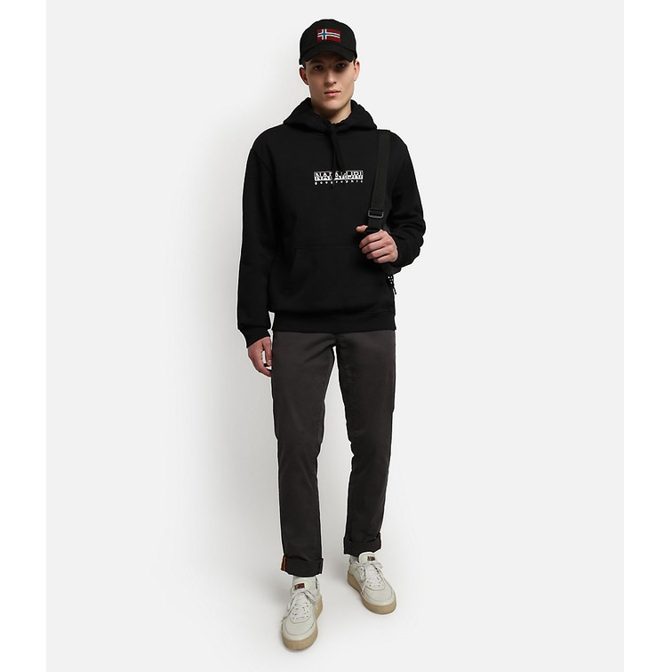sweat-shirt homme  napapijri b-box h s 1 black 041