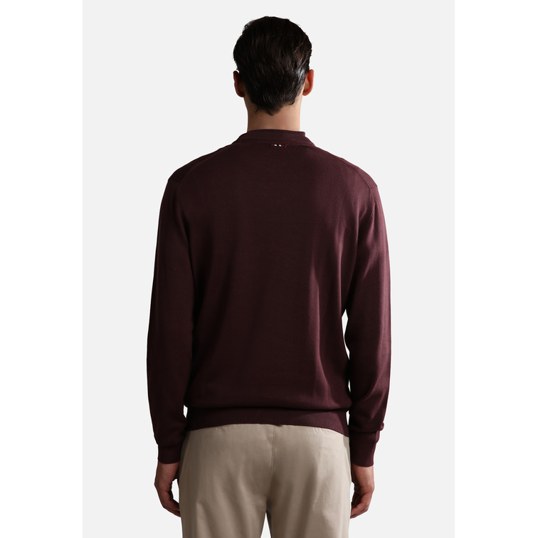 maillot homme  napapijri droz 4 burgundy fudge