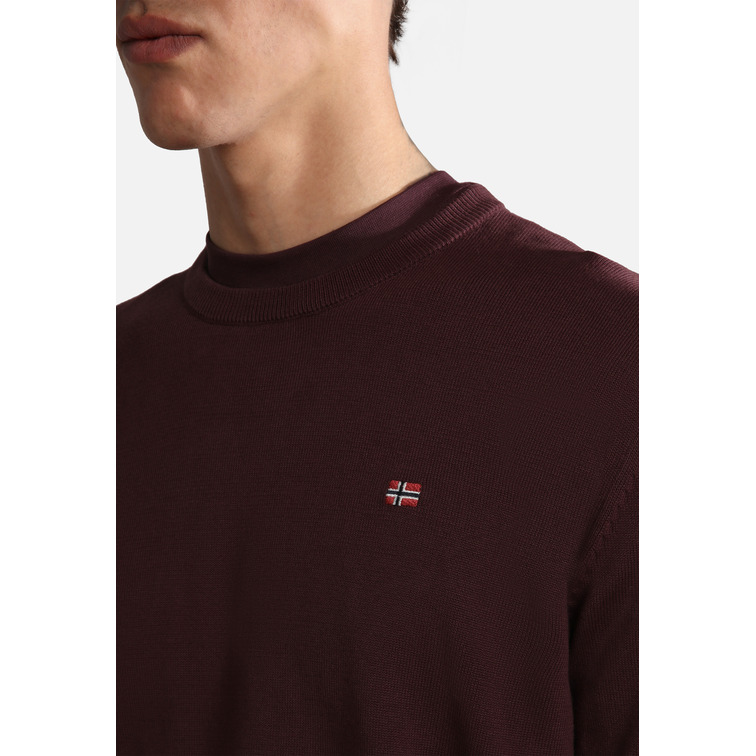 maillot homme  napapijri droz 4 burgundy fudge