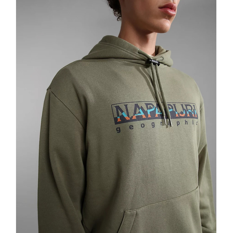 sweat-shirt homme  napapijri b-telemark h green lichen