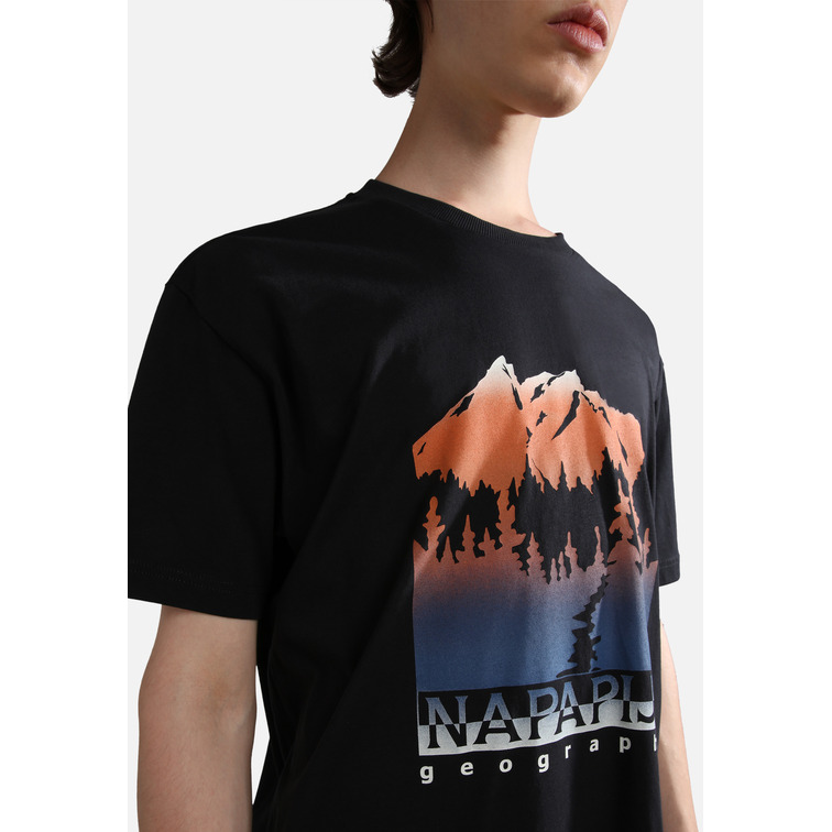 t-shirt homme  napapijri s-hill ss black 041
