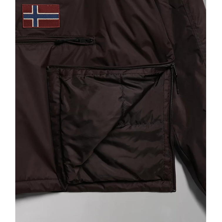 cazadora homme  napapijri northfarer 2.0 wint brown ebon