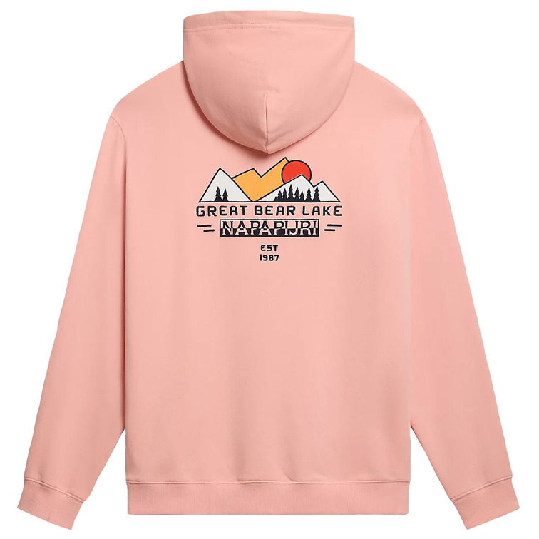 sweat-shirt homme  napapijri b-boyd h pink salmon