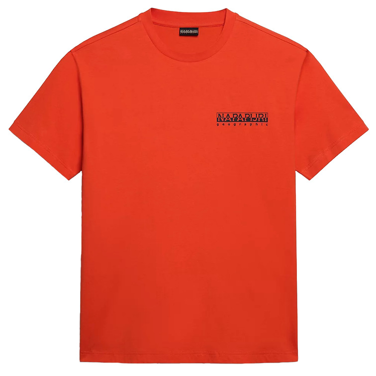 t-shirt homme  napapijri s-tahi orange spicy
