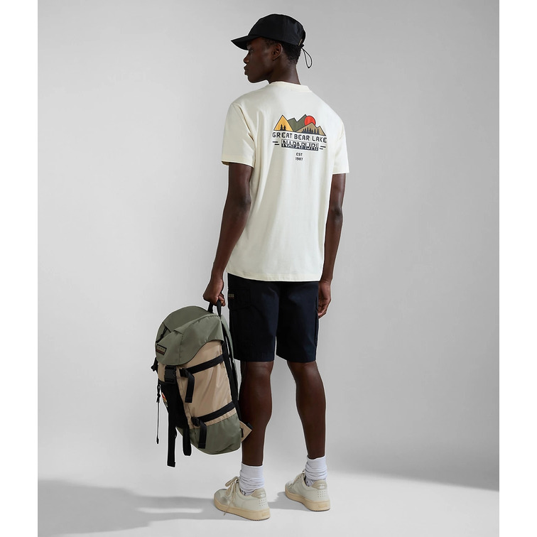 t-shirt homme  napapijri s-tahi white whisper