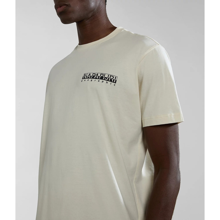 t-shirt homme  napapijri s-tahi white whisper