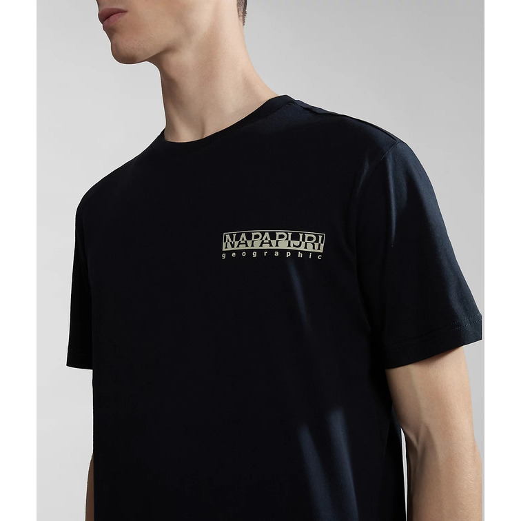 t-shirt homme  napapijri s-gouin black 041