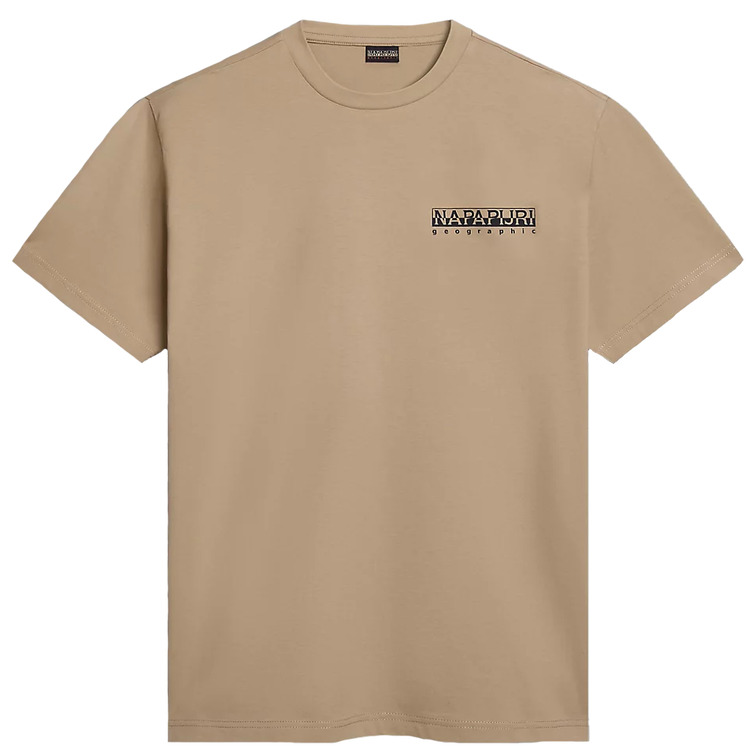 t-shirt homme  napapijri s-kotcho beige cornstalk