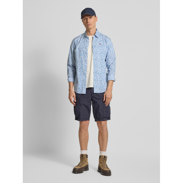 chemise homme  napapijri g-ronge ls fdc aop fdc