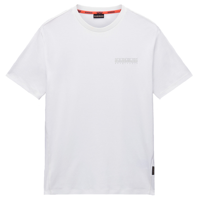 t-shirt homme  napapijri s-vanni ss 206 white heron