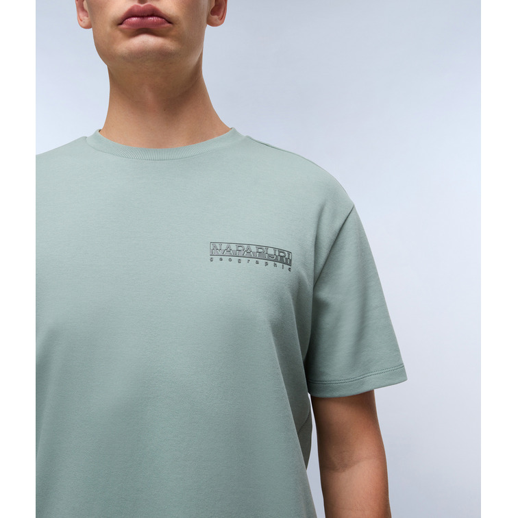 t-shirt homme  napapijri s-vanni ss g1x green mil g1x