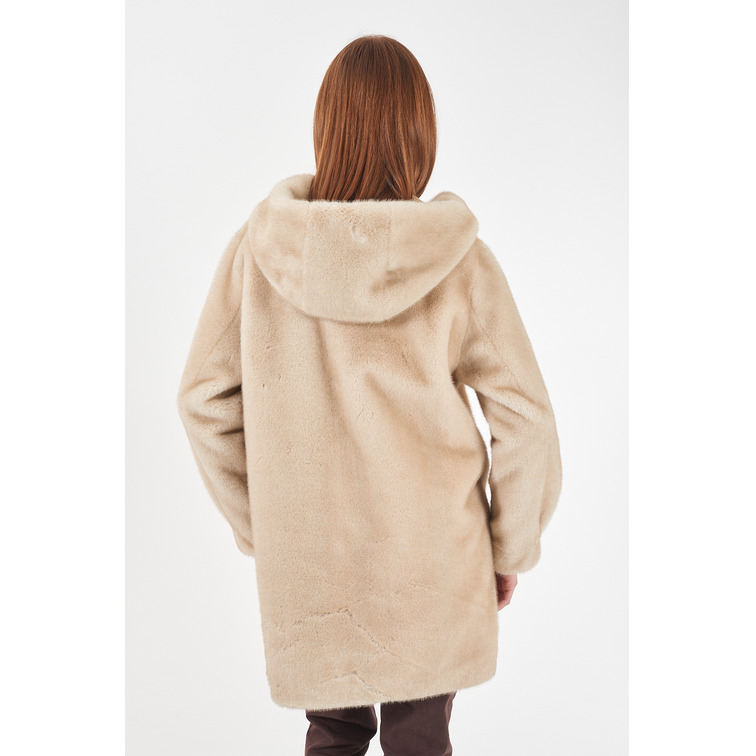 manteau femme  yes zee cappotto donna con cappuccio