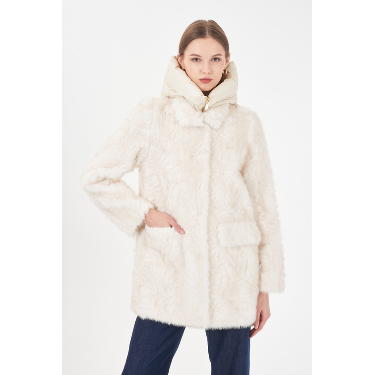 manteau femme  yes zee cappotto donna con finto gilet