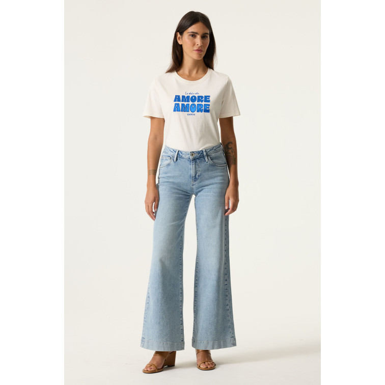 t-shirt femme  garcia jeans ladies t-shirt ss