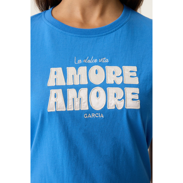 t-shirt femme  garcia jeans ladies t-shirt ss