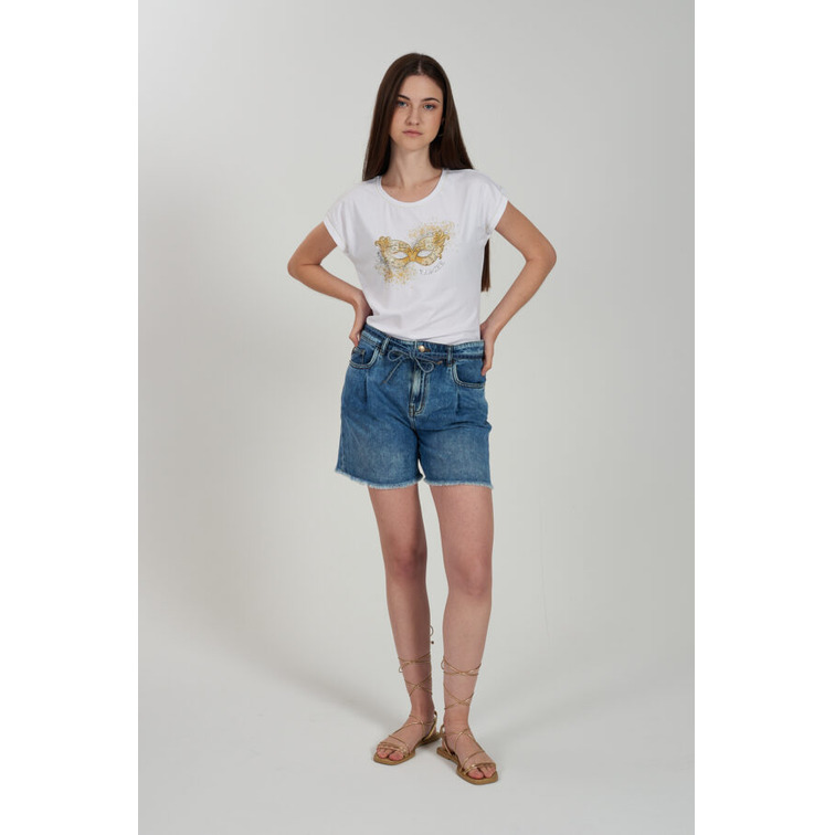 femme shorts jeans donna 5 tasche co j711