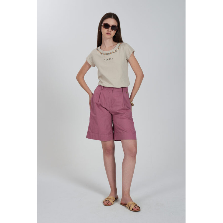 femme bermuda donna in misto lino co 0437
