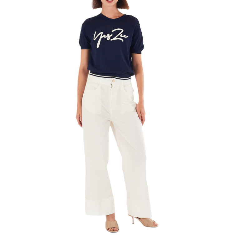 pantalon femme  yes zee pantalone donna work, zampa, p