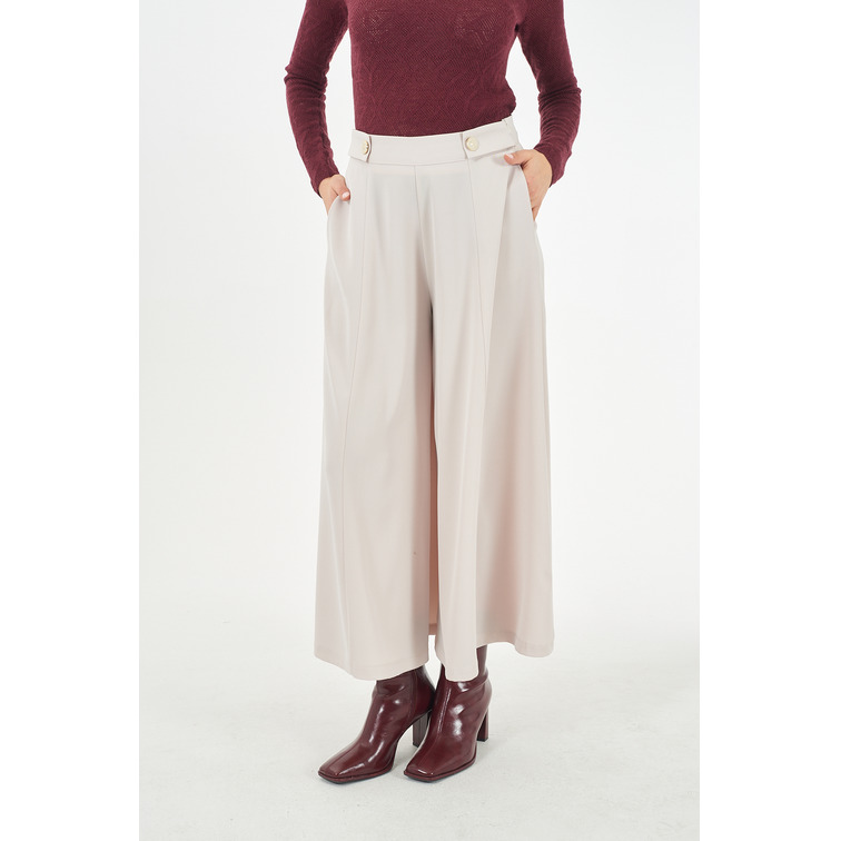 le short femme  yes zee pantagonna con pinces e motivo