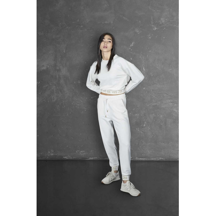 pantalon femme  yeszee pantalone donna in felpa, rib
