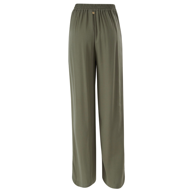 pantalon femme  yeszee pantalone donna palazzo con fu