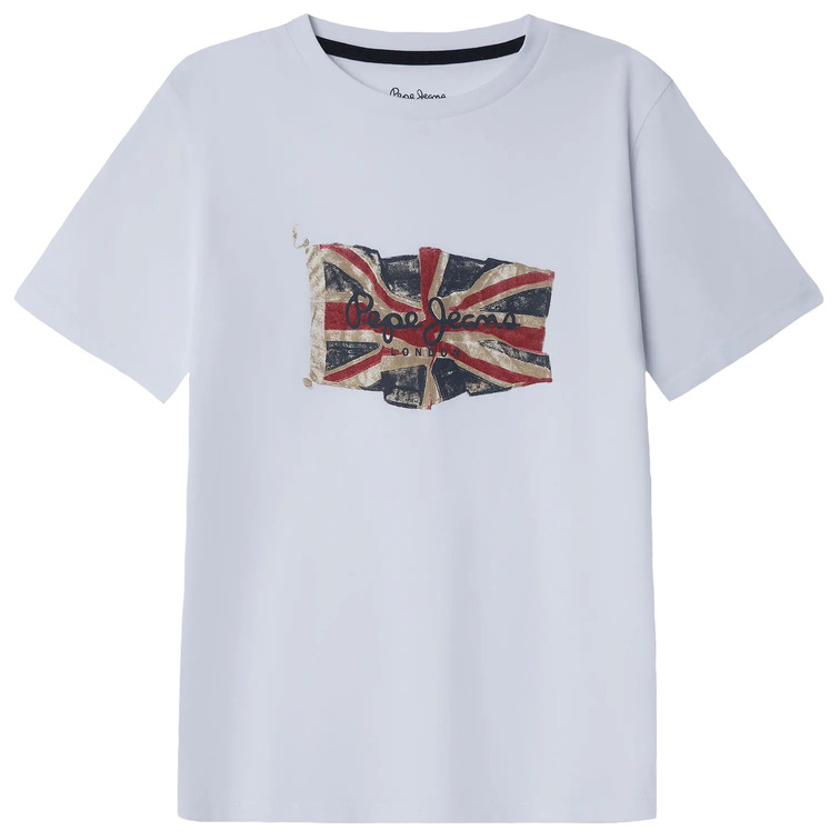 t-shirt garçon  pepe jeans union jack tee
