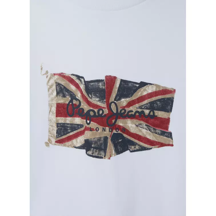 t-shirt garçon  pepe jeans union jack tee