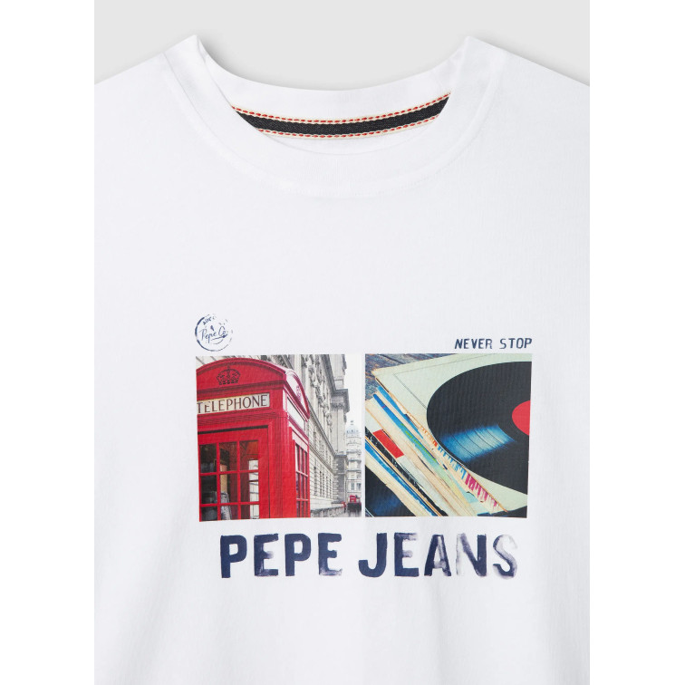 t-shirt garçon  pepe jeans ash