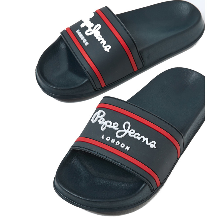 tongs unies enfant pepe jeans slider