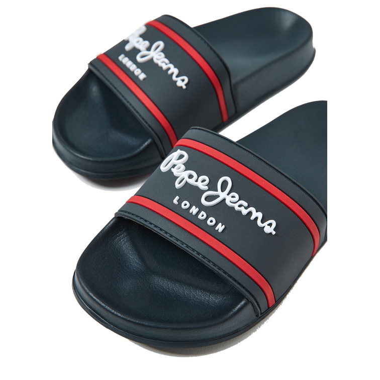 tongs unies enfant pepe jeans slider