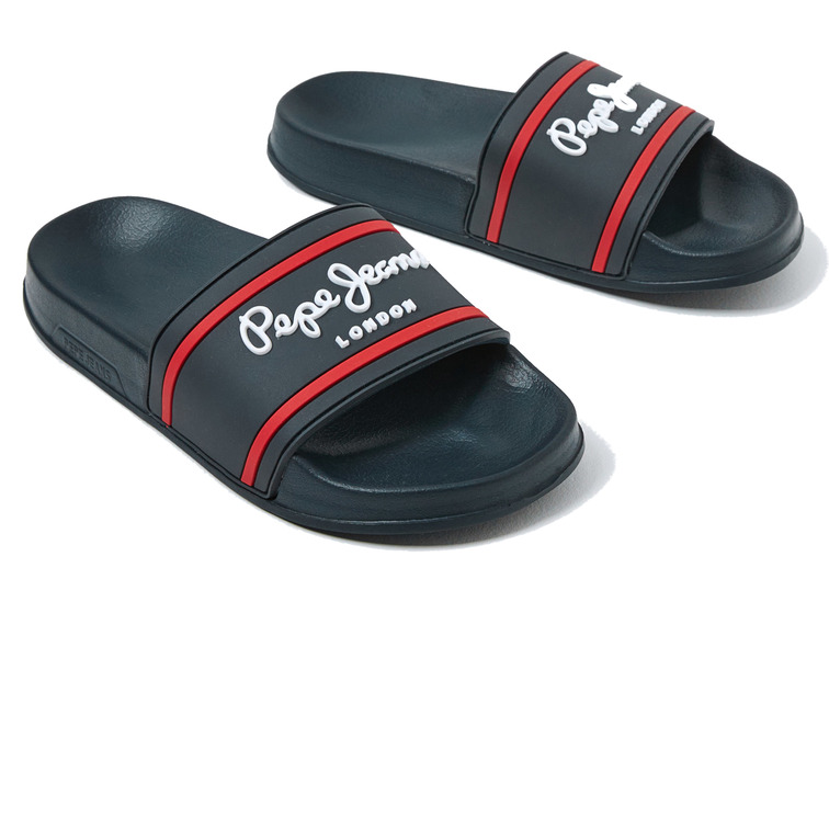 tongs unies enfant pepe jeans slider