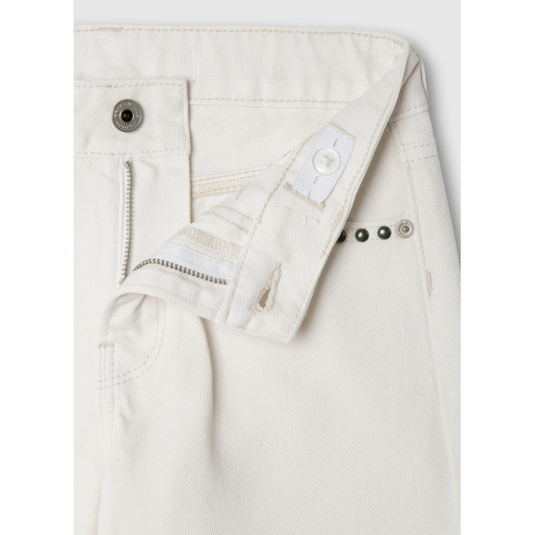 fille wide leg hw lexy ecru studs 000