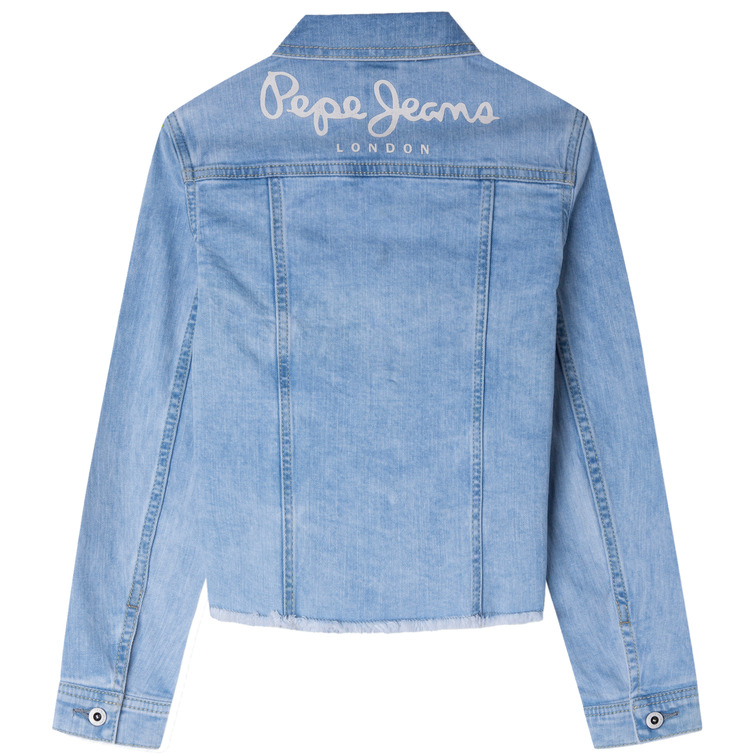 veste en jean fille pepe jeans isa jacket kornerdenim