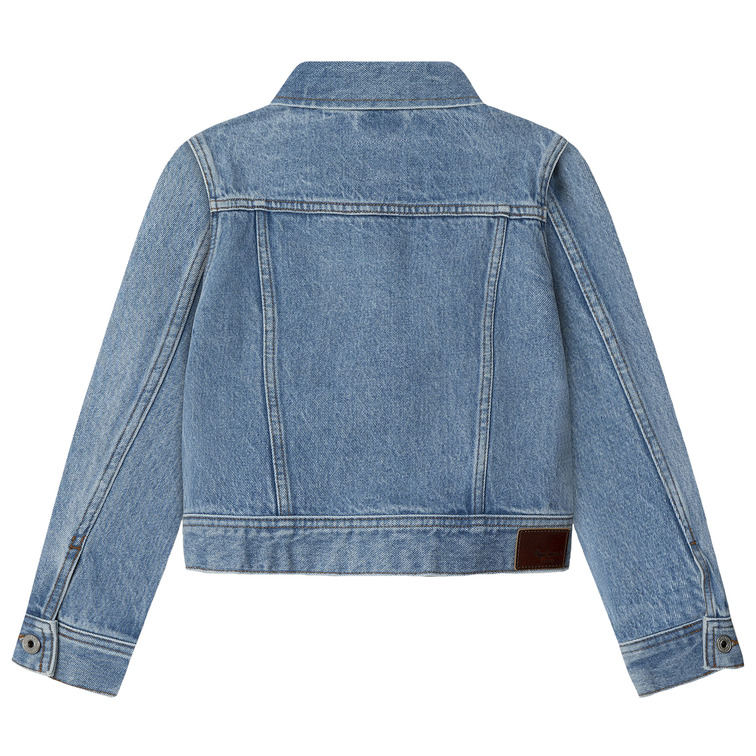 cazadora fille  pepe jeans cropped jacket jr