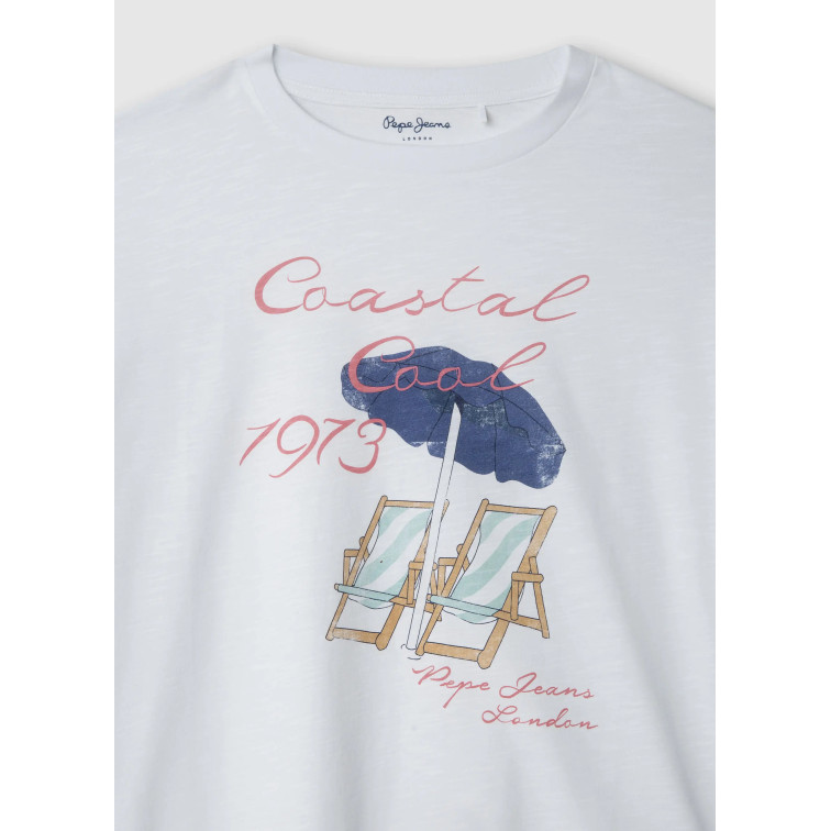 t-shirt fille  pepe jeans guadalupe