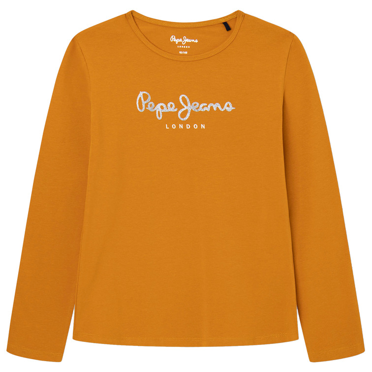 t-shirt fille  pepe jeans hana glitter l/s