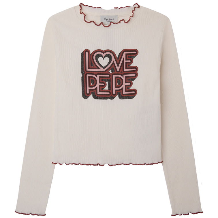 t-shirt fille  pepe jeans belove