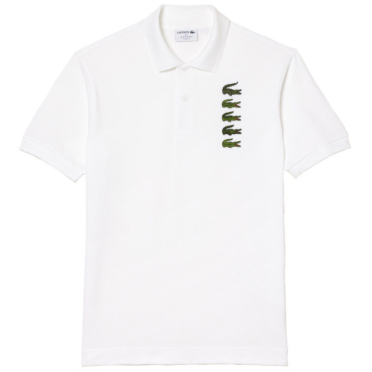 pôle homme  lacoste chemise col bord-cotes manches
