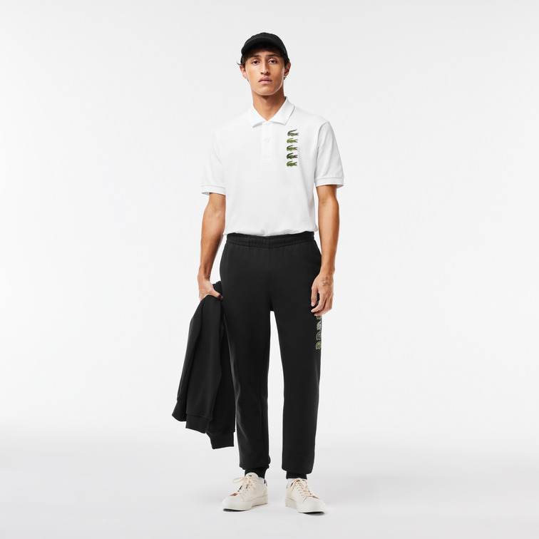 pôle homme  lacoste chemise col bord-cotes manches
