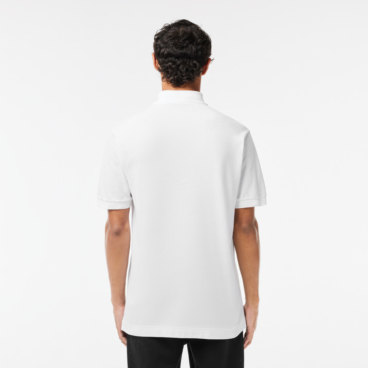 pôle homme  lacoste chemise col bord-cotes manches