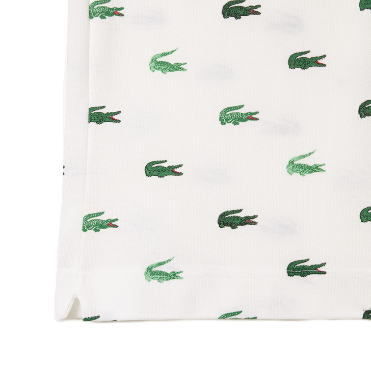 pôle homme  lacoste chemise col bord-cotes manches