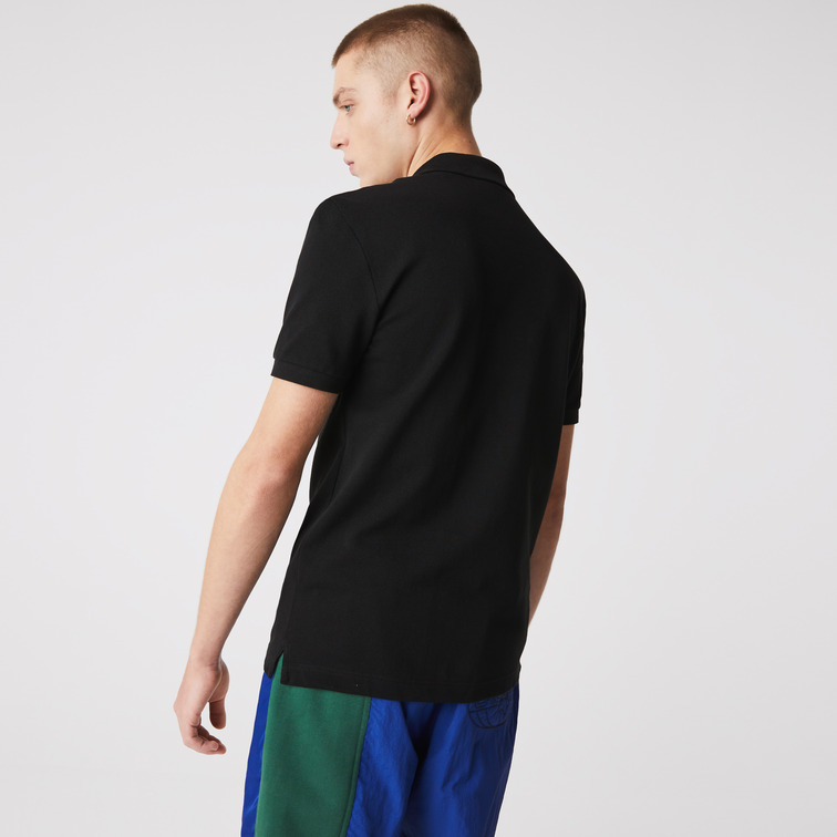 pôle slim fit en petit piqué uni homme lacoste