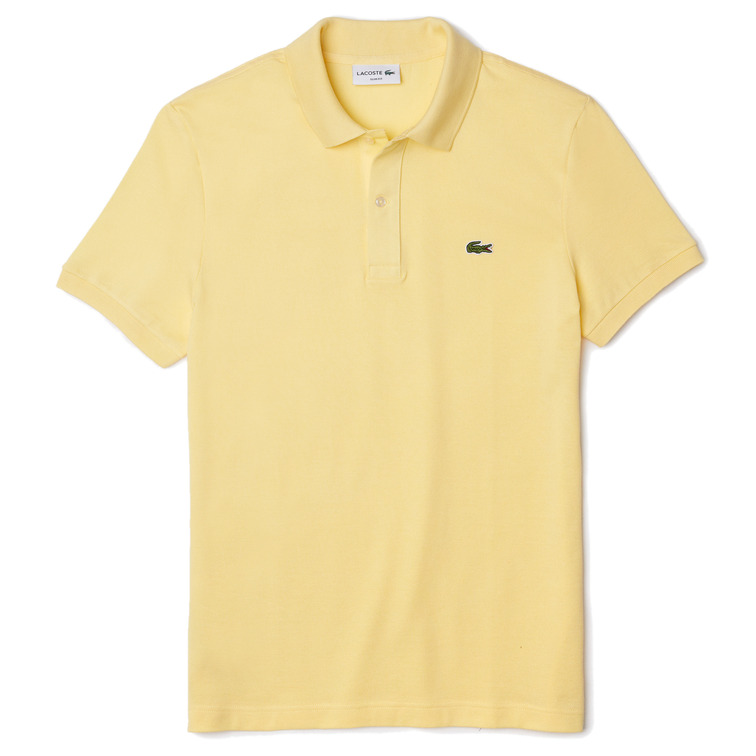 pôle slim fit en petit piqué uni homme lacoste
