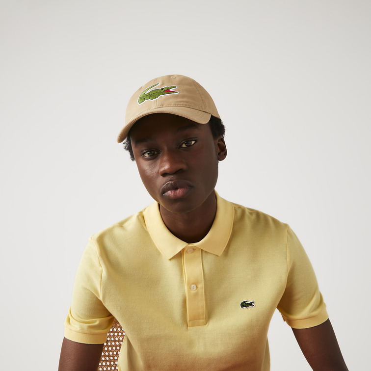 pôle slim fit en petit piqué uni homme lacoste
