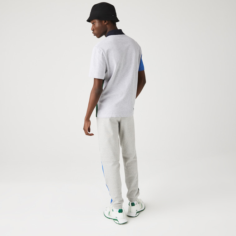 pôle en coton stretch color-block homme lacoste