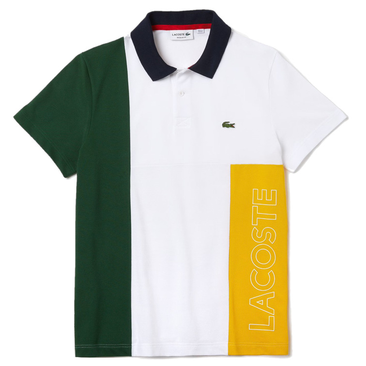 pôle en coton stretch color-block homme lacoste