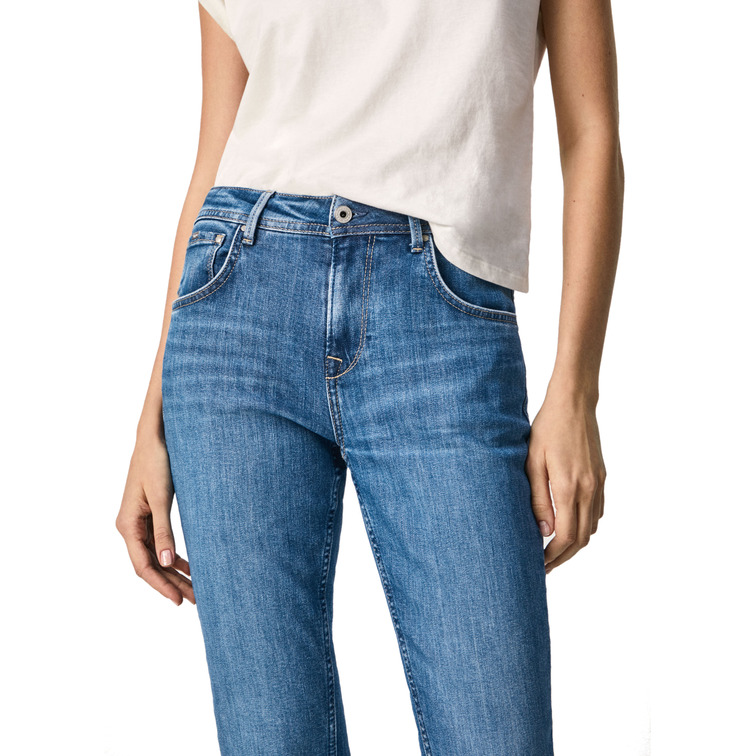 jeans femme  pepe jeans violet