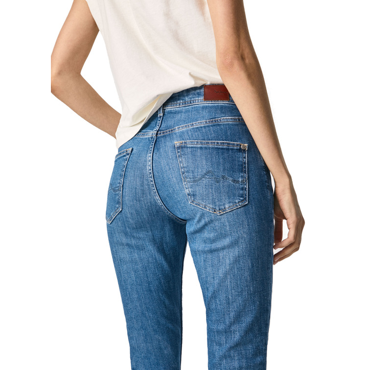 jeans femme  pepe jeans violet