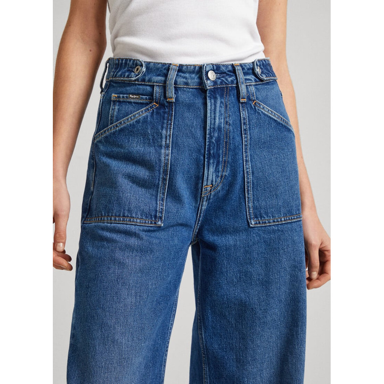 jeans femme  pepe jeans wide leg jeans uhw utility
